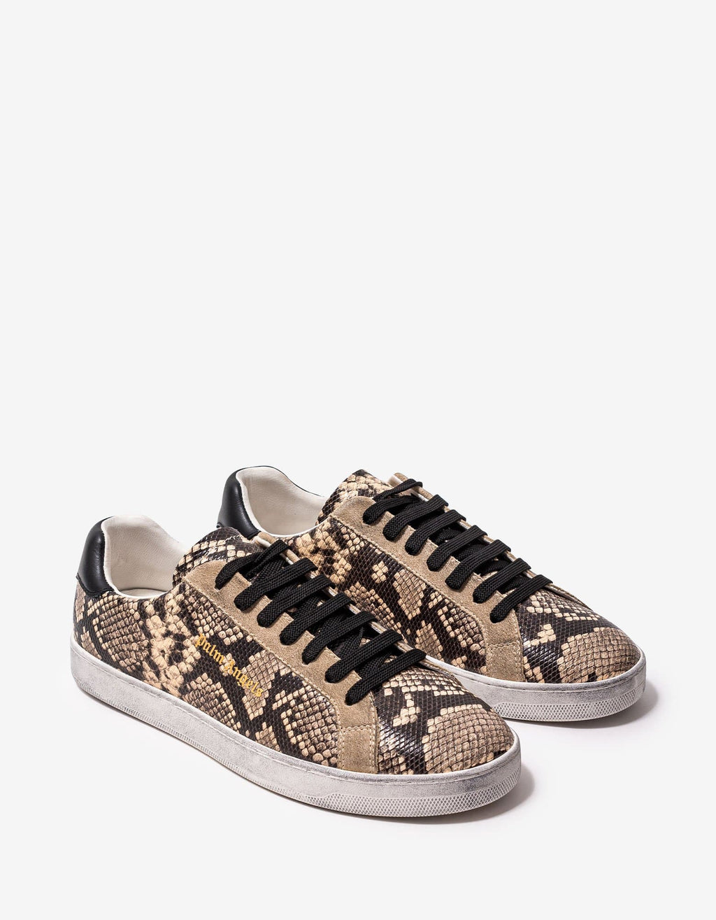 Palm Angels Palm Angels Python Embossed Tennis Trainers