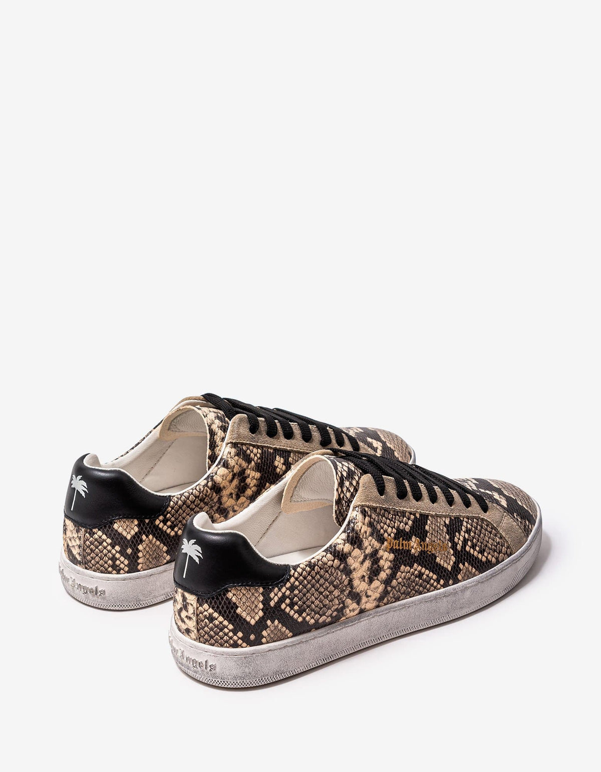 Palm Angels Python Embossed Tennis Trainers