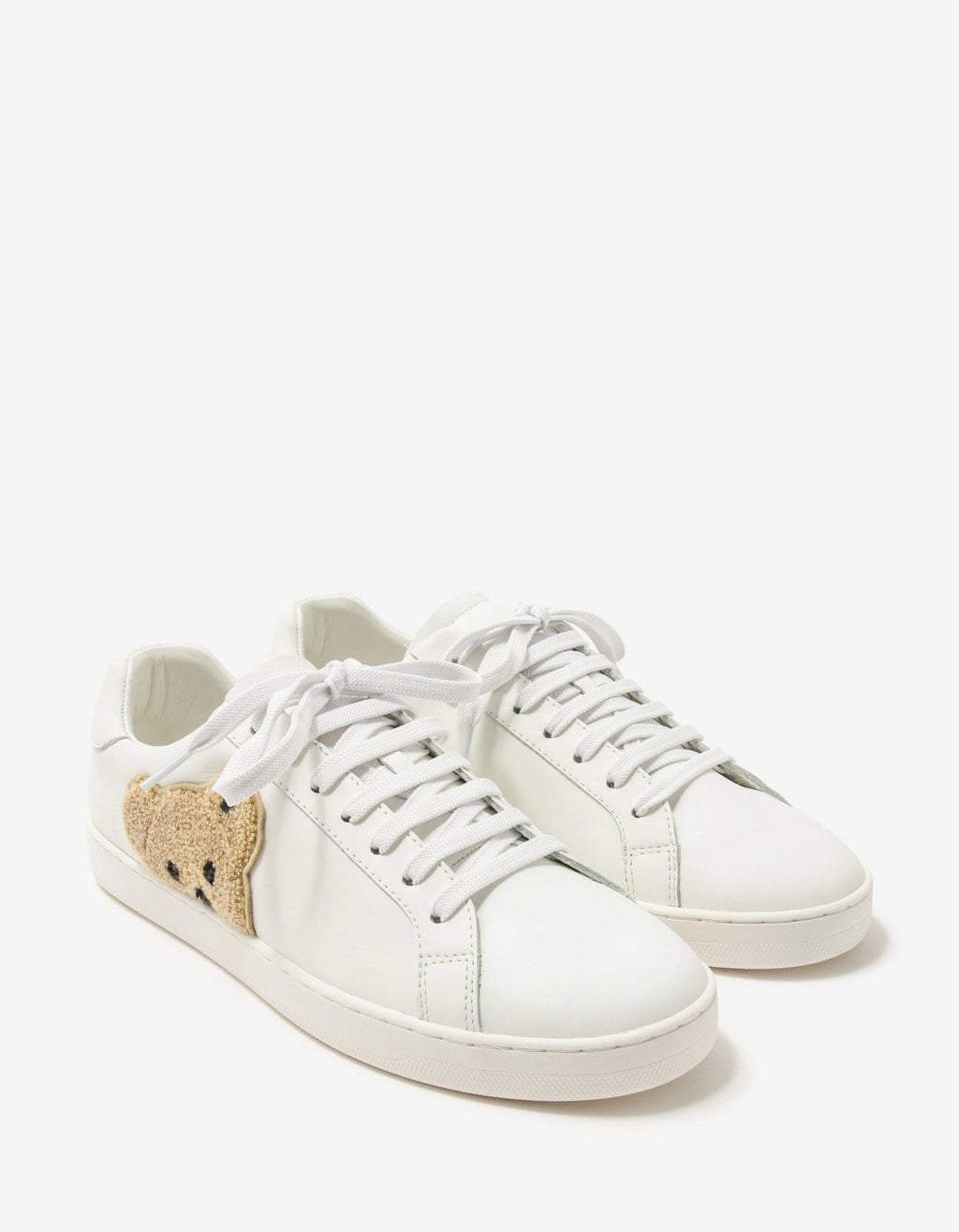 Palm Angels Palm Angels White New Teddy Bear Tennis Trainers