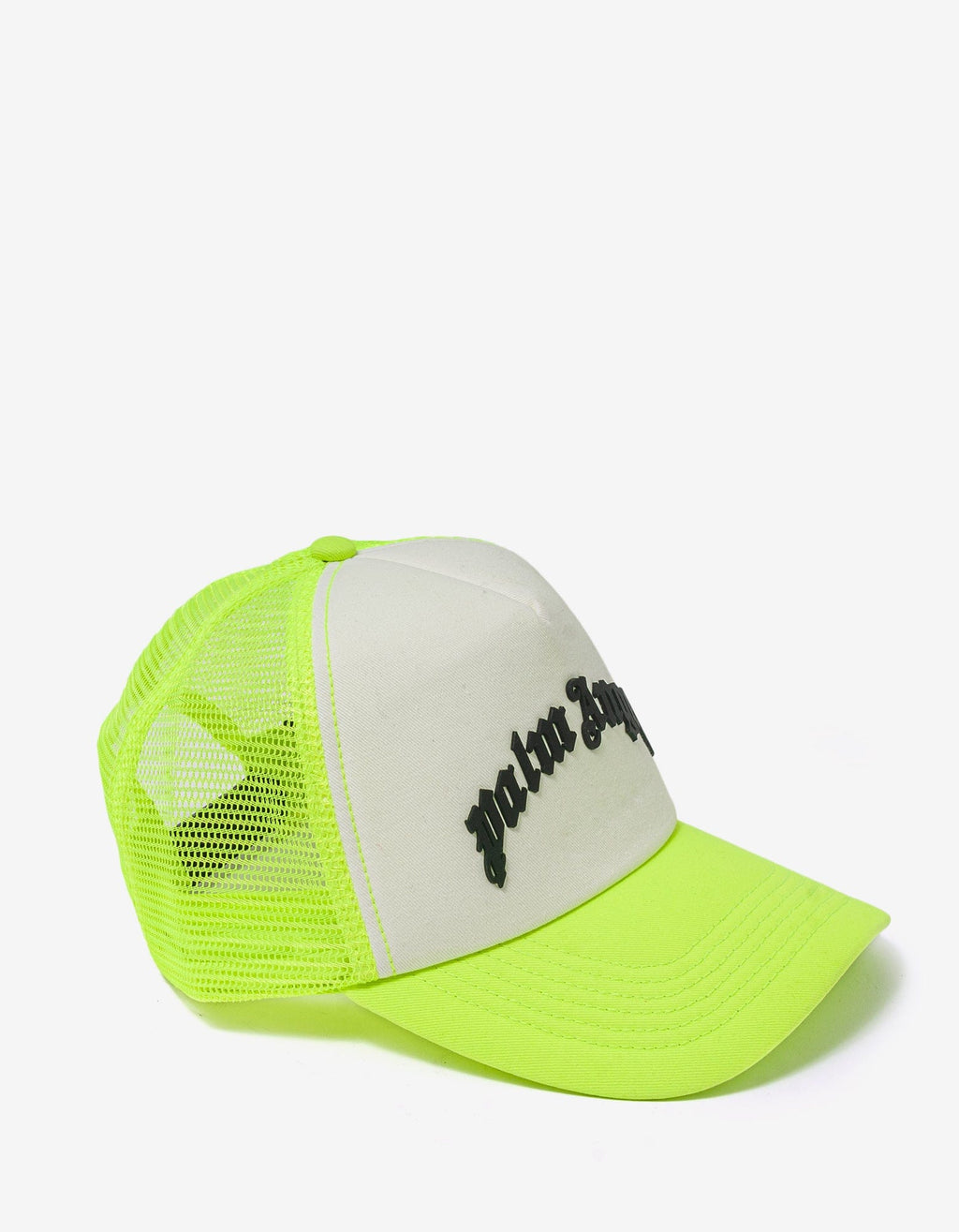 Palm Angels Palm Angels Yellow Curved Logo Trucker Hat