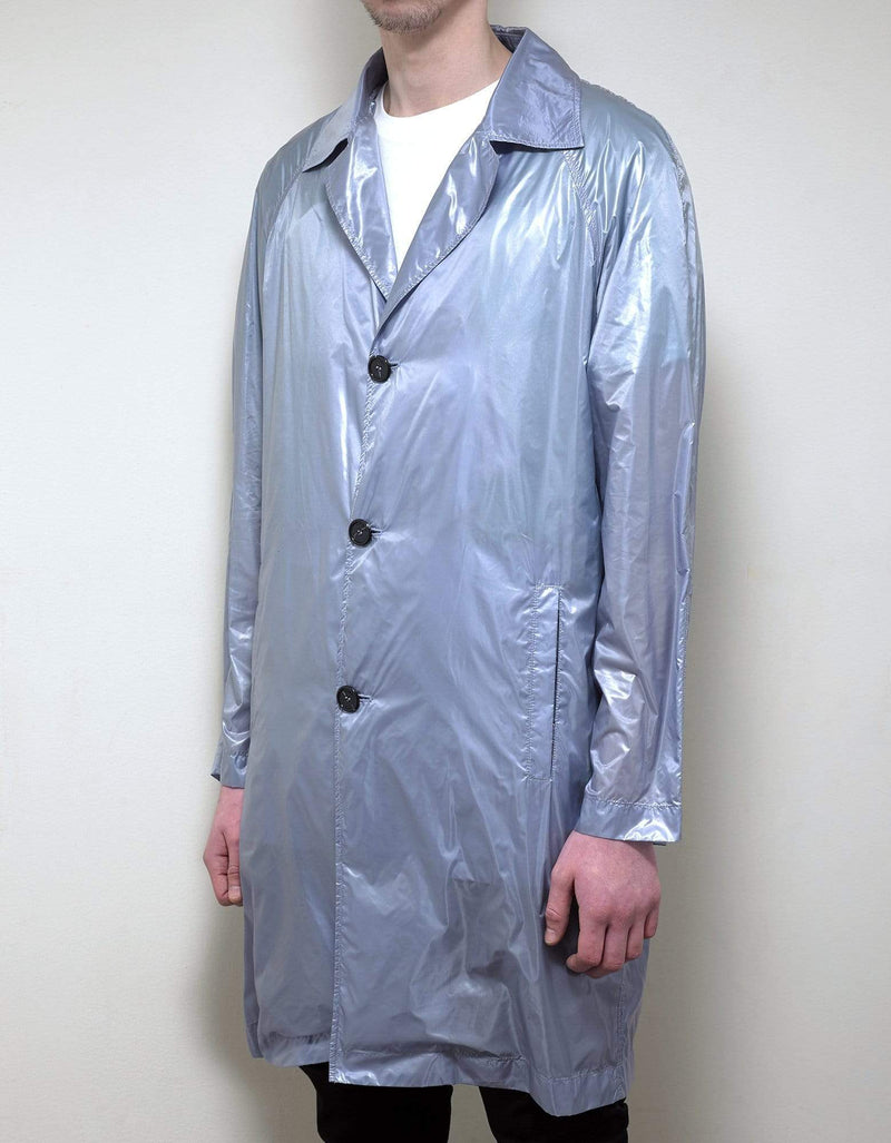Raf Simons Blue Coat with T-Shirt Layer