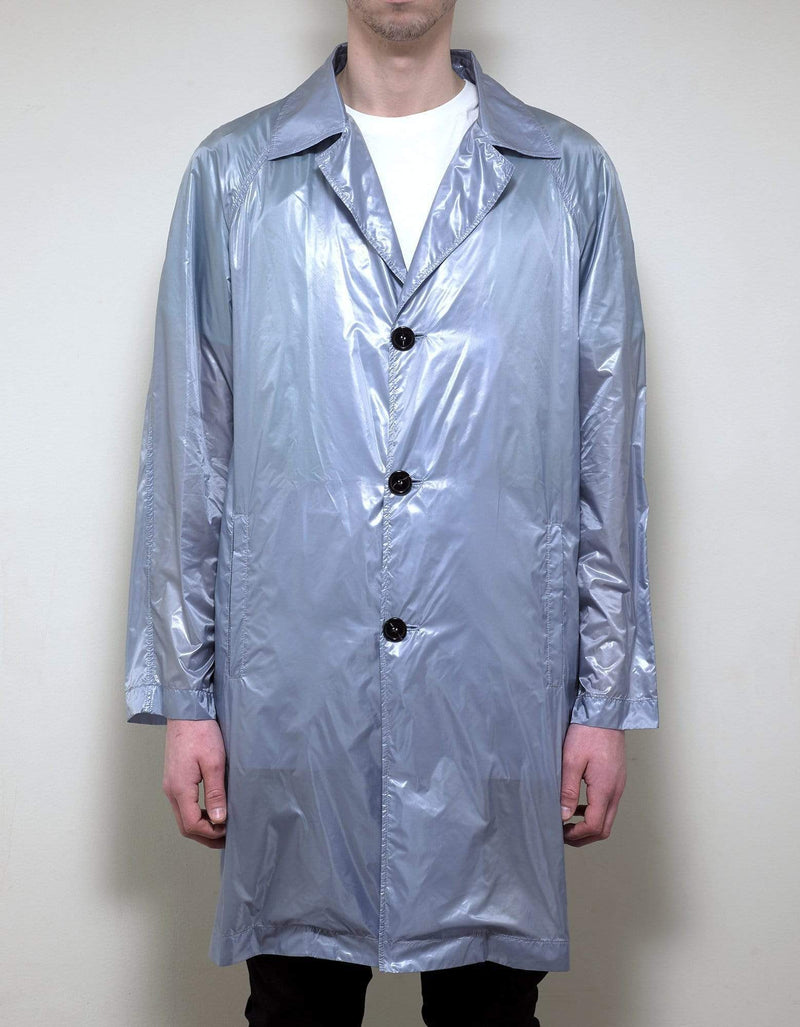 Raf Simons Blue Coat with T-Shirt Layer
