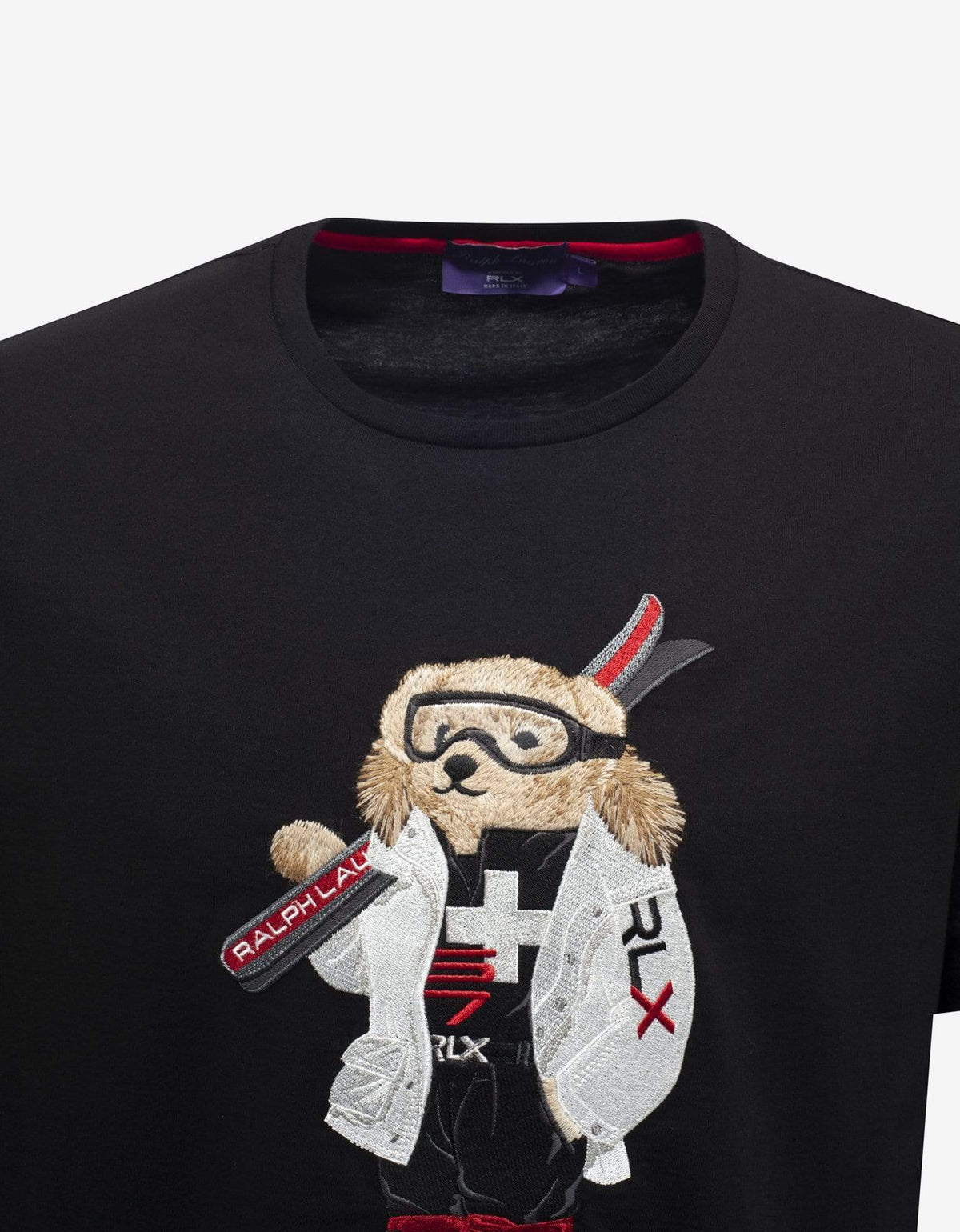 Ralph Lauren RLX Black Ski Bear Logo T-Shirt
