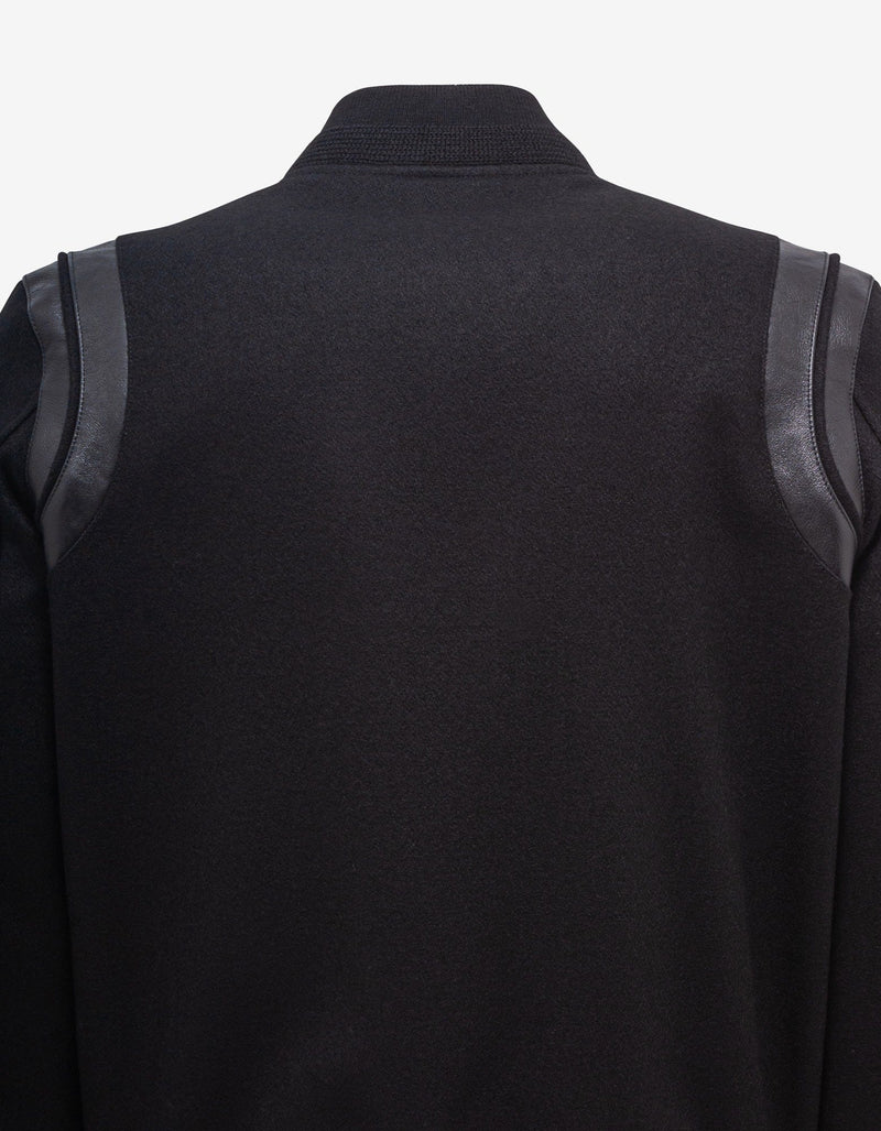 Saint Laurent All-Black Wool Teddy Jacket