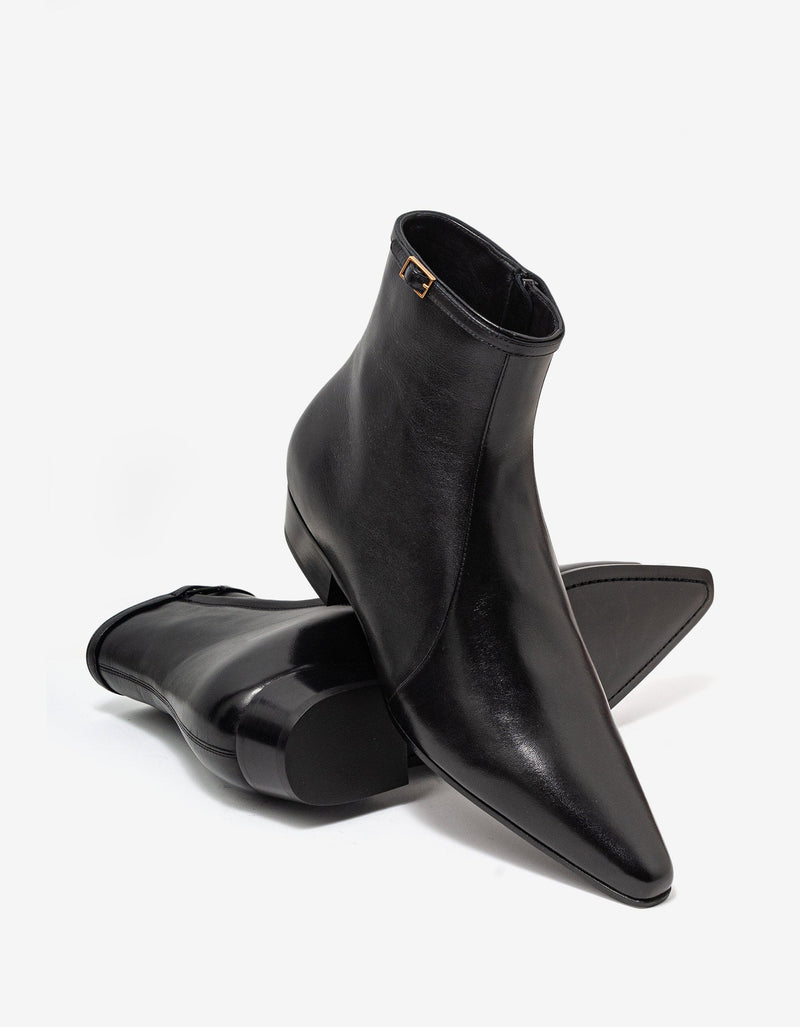 Saint Laurent Arsun Black Ankle Boots