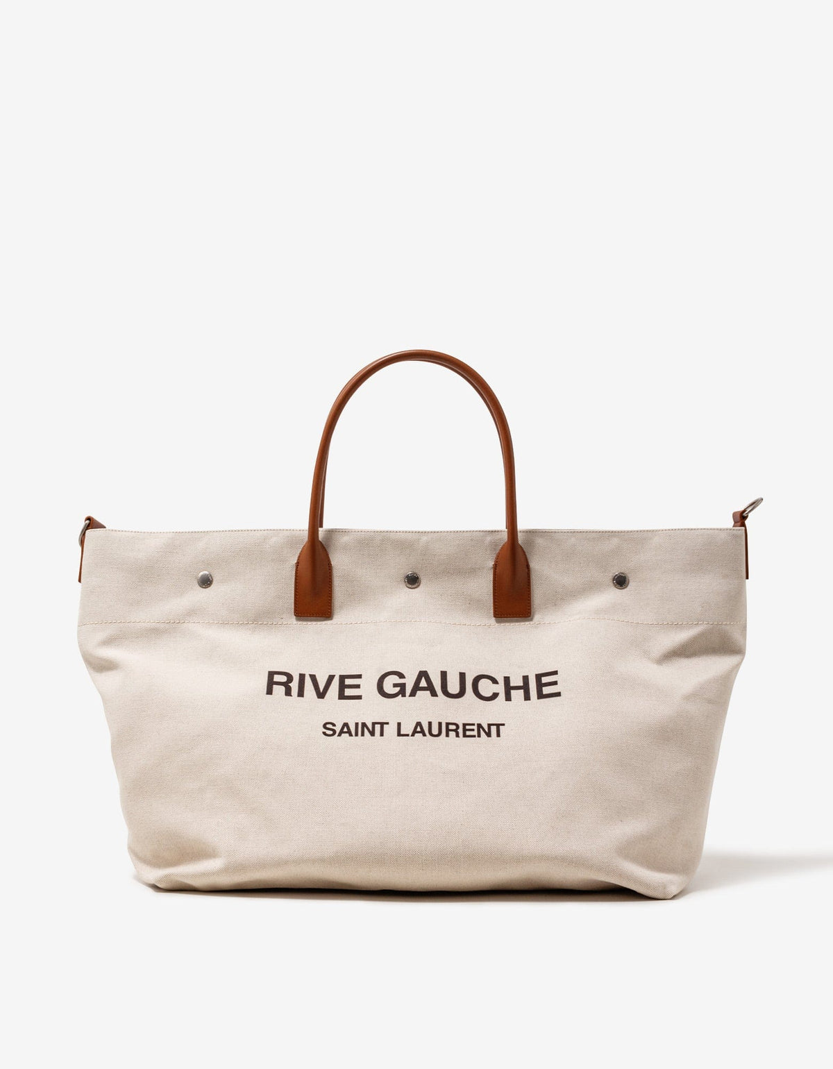 Saint Laurent Beige Rive Gauche Maxi Shopping Bag
