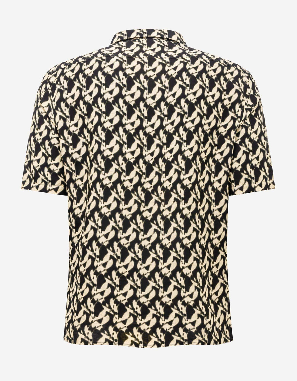 Saint Laurent Black & Beige Print Shirt