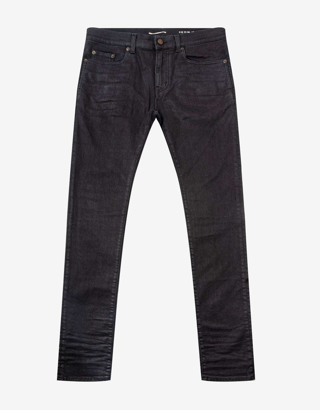 Saint Laurent Saint Laurent Black Coated Skinny Jeans