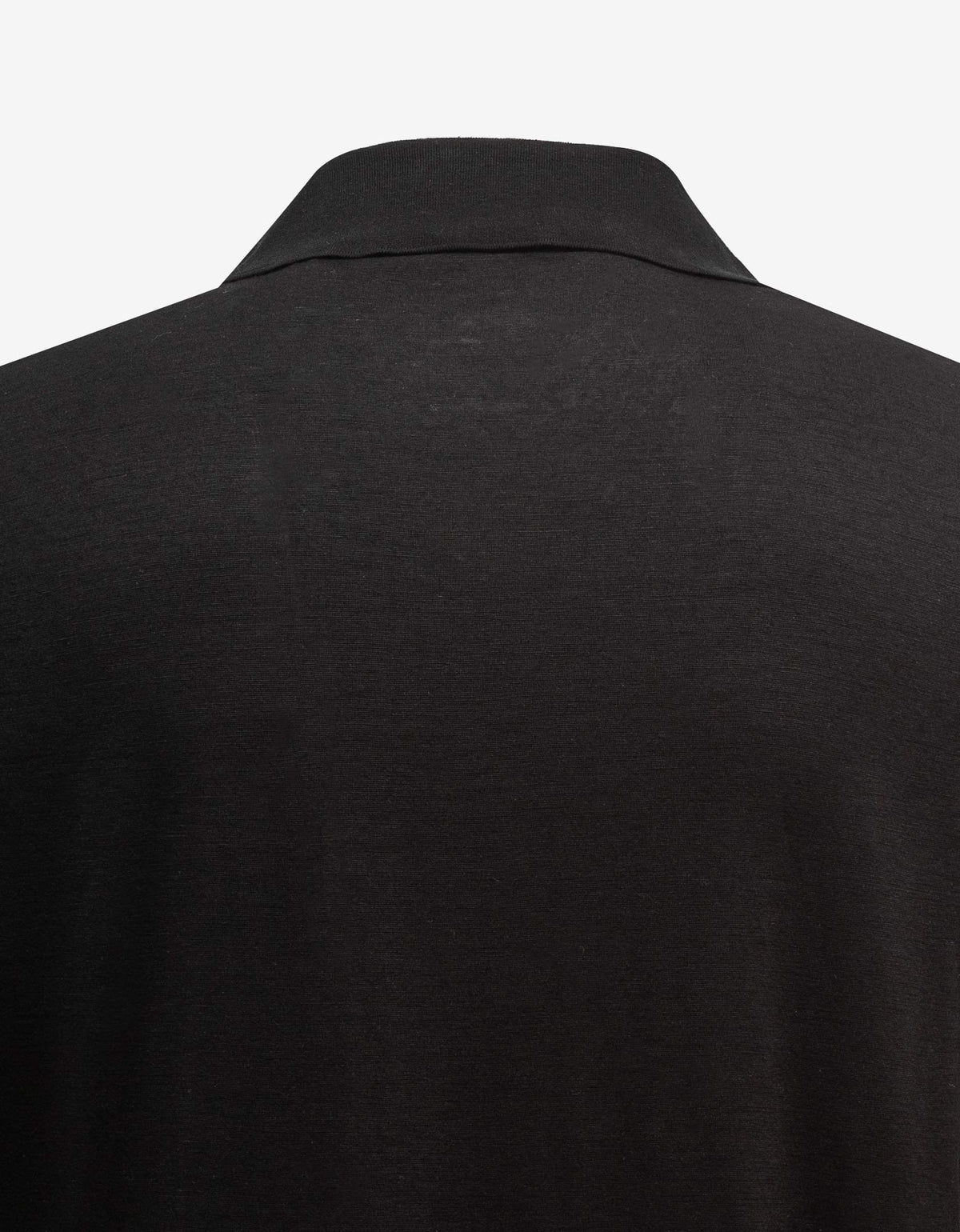 Saint Laurent Black Knitted Polo T-Shirt