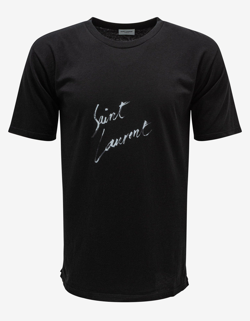 Saint Laurent Saint Laurent Black Logo Print Oversized T-Shirt