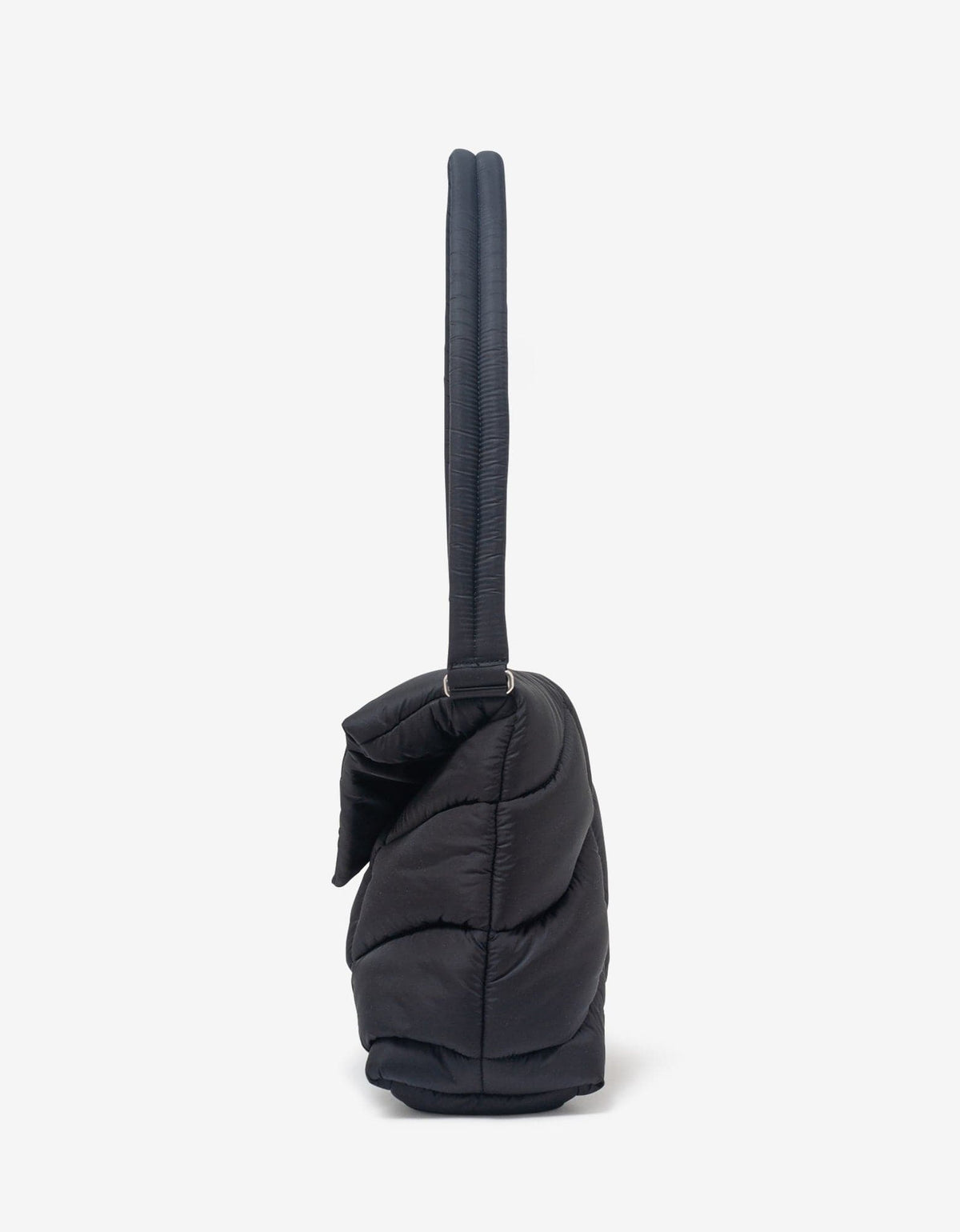 Saint Laurent Black Puffer Messenger Bag