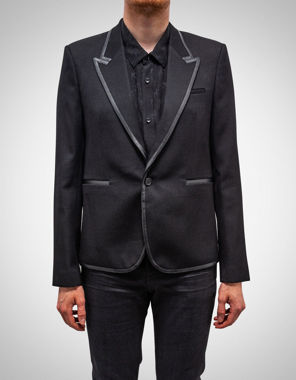 Saint Laurent Black Tailored Wool Blazer