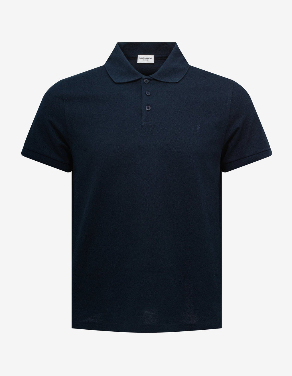 Saint Laurent Saint Laurent Blue Monogram Polo T-Shirt