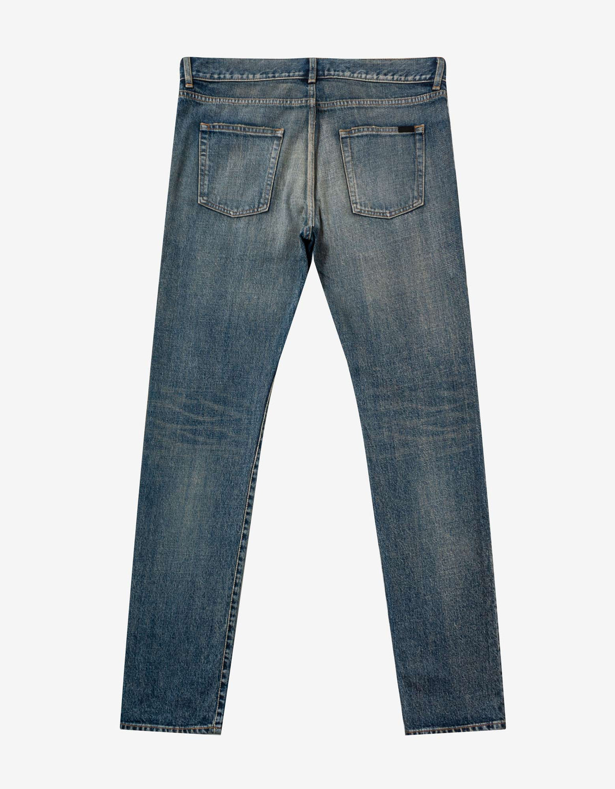 Saint Laurent Dirty Sandy Blue Slim Fit Jeans