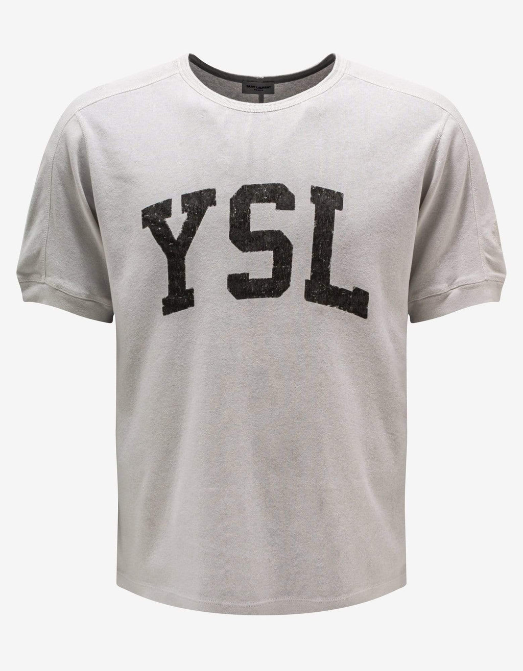Saint Laurent Saint Laurent Ecru YSL Print T-Shirt