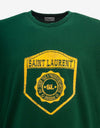 Saint Laurent Green Graphic Print T-Shirt