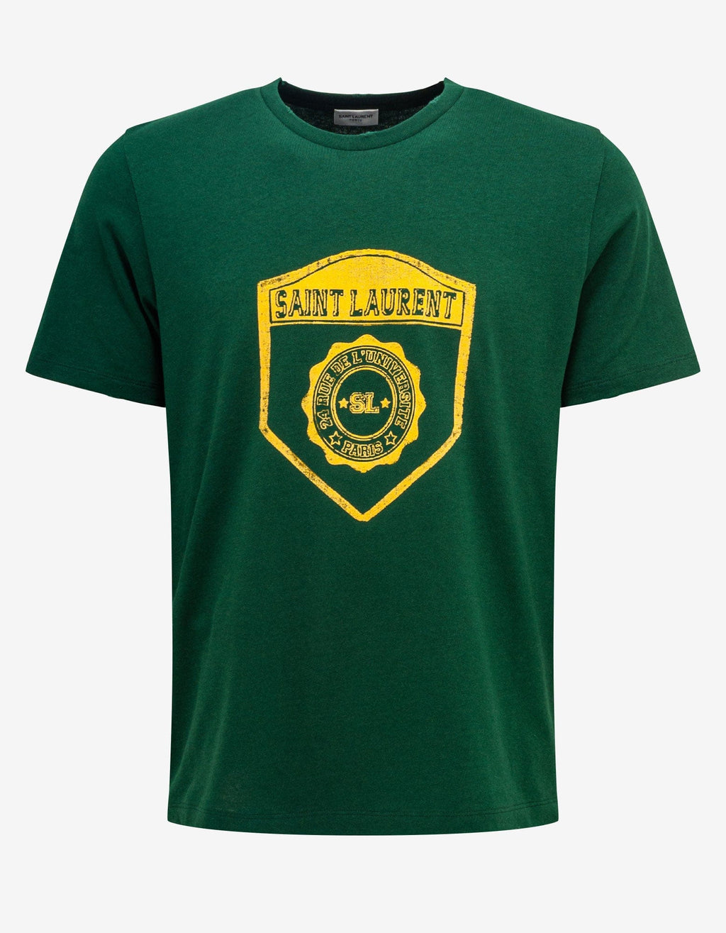 Saint Laurent Saint Laurent Green Graphic Print T-Shirt
