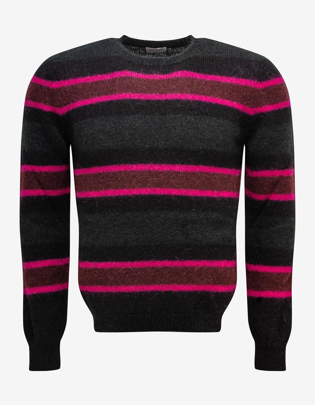 Saint Laurent Saint Laurent Grey Stripe Mohair Sweater