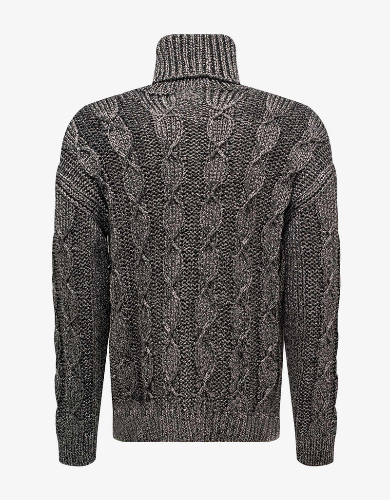 Saint Laurent Grey Turtleneck Sweater