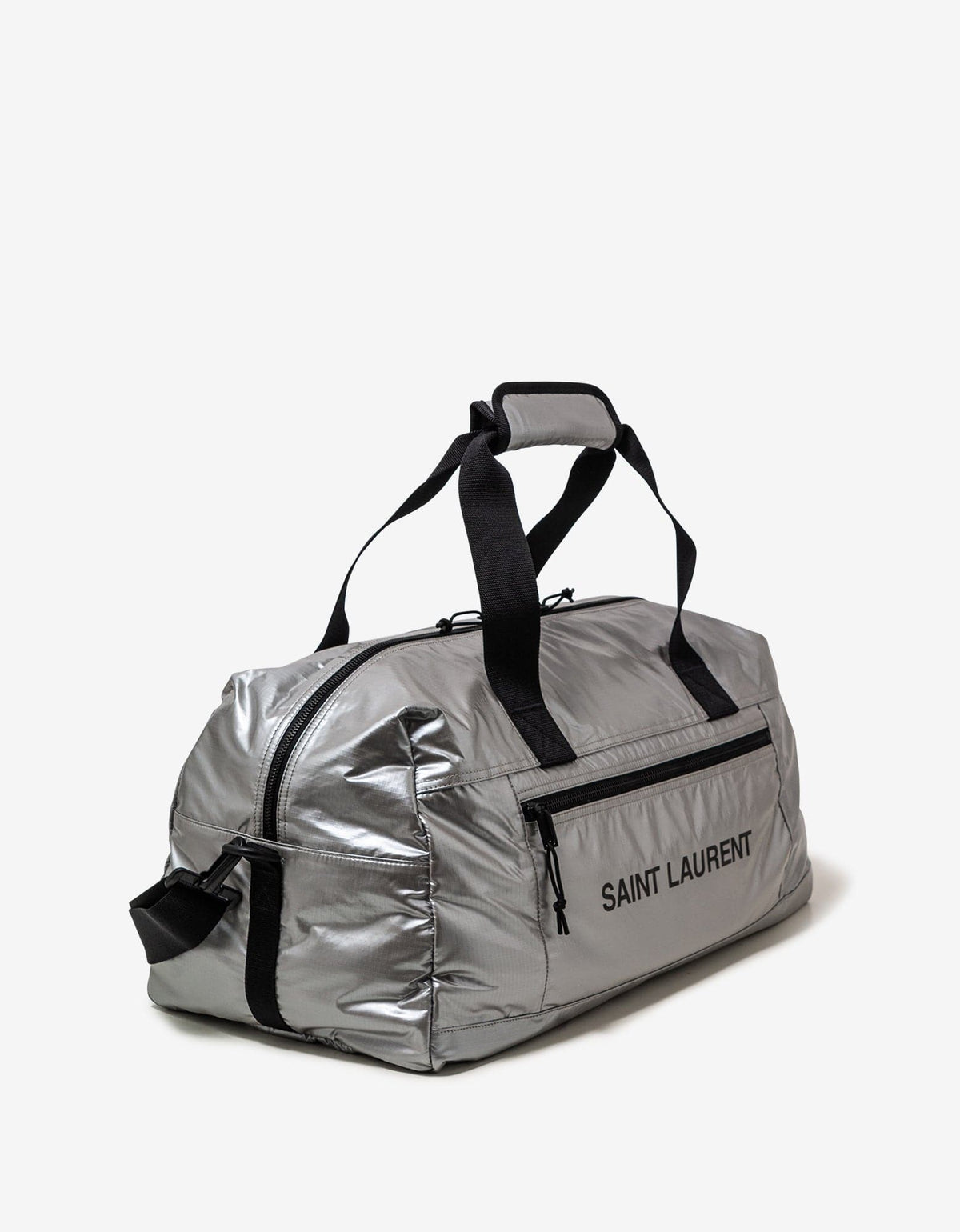 Saint Laurent Metallized Nylon Nuxx Duffle Bag