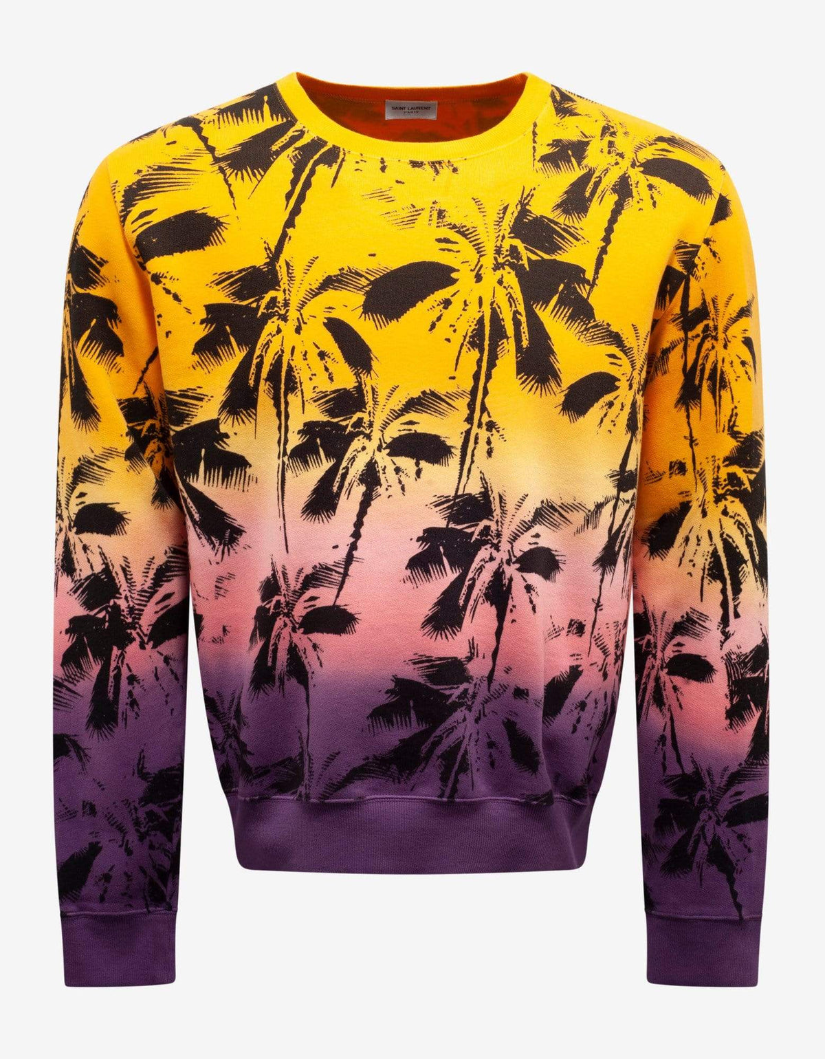 Saint Laurent Multicolour Palm Trees Print Sweatshirt