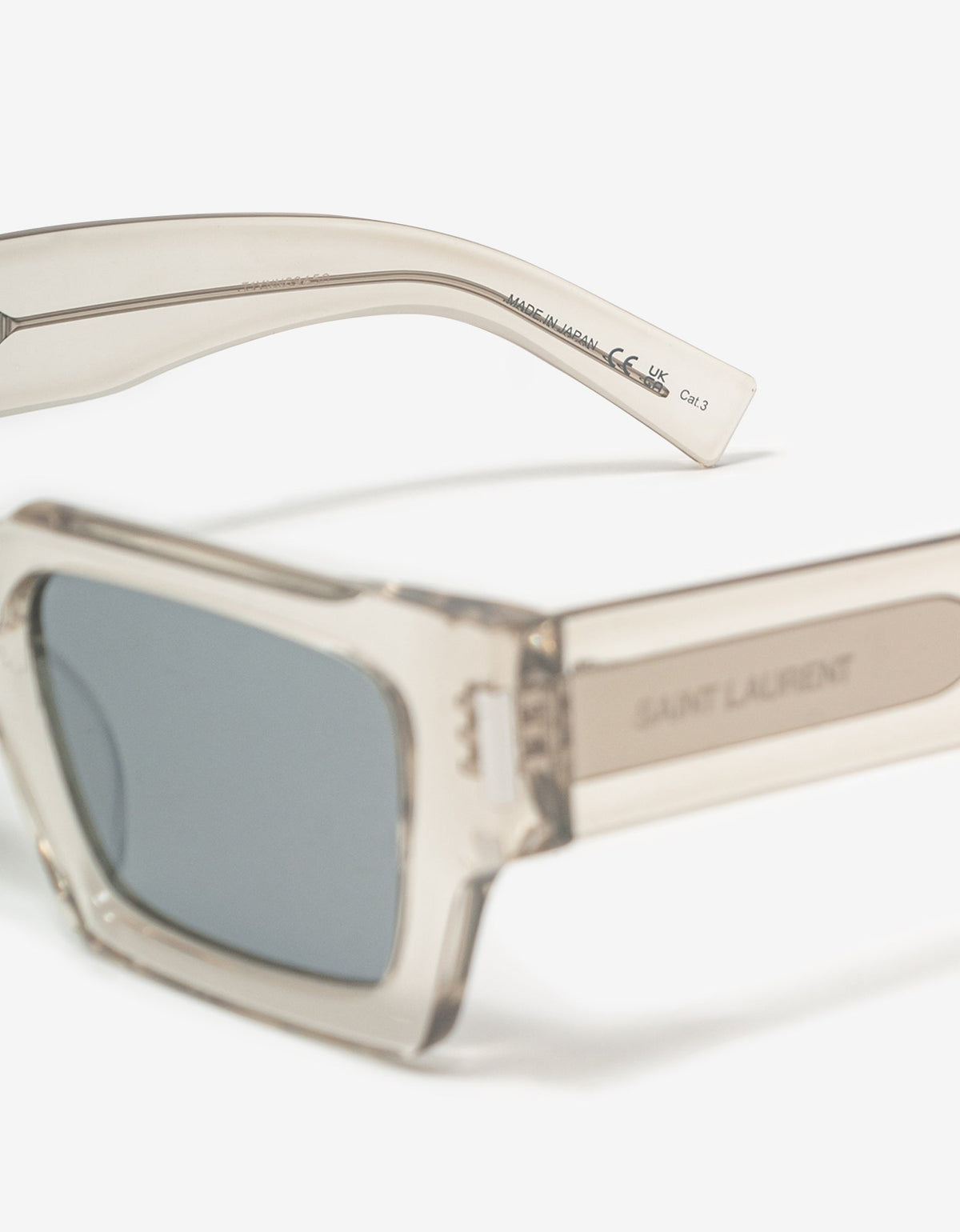 Saint Laurent Transparent and Silver SL 572 Sunglasses