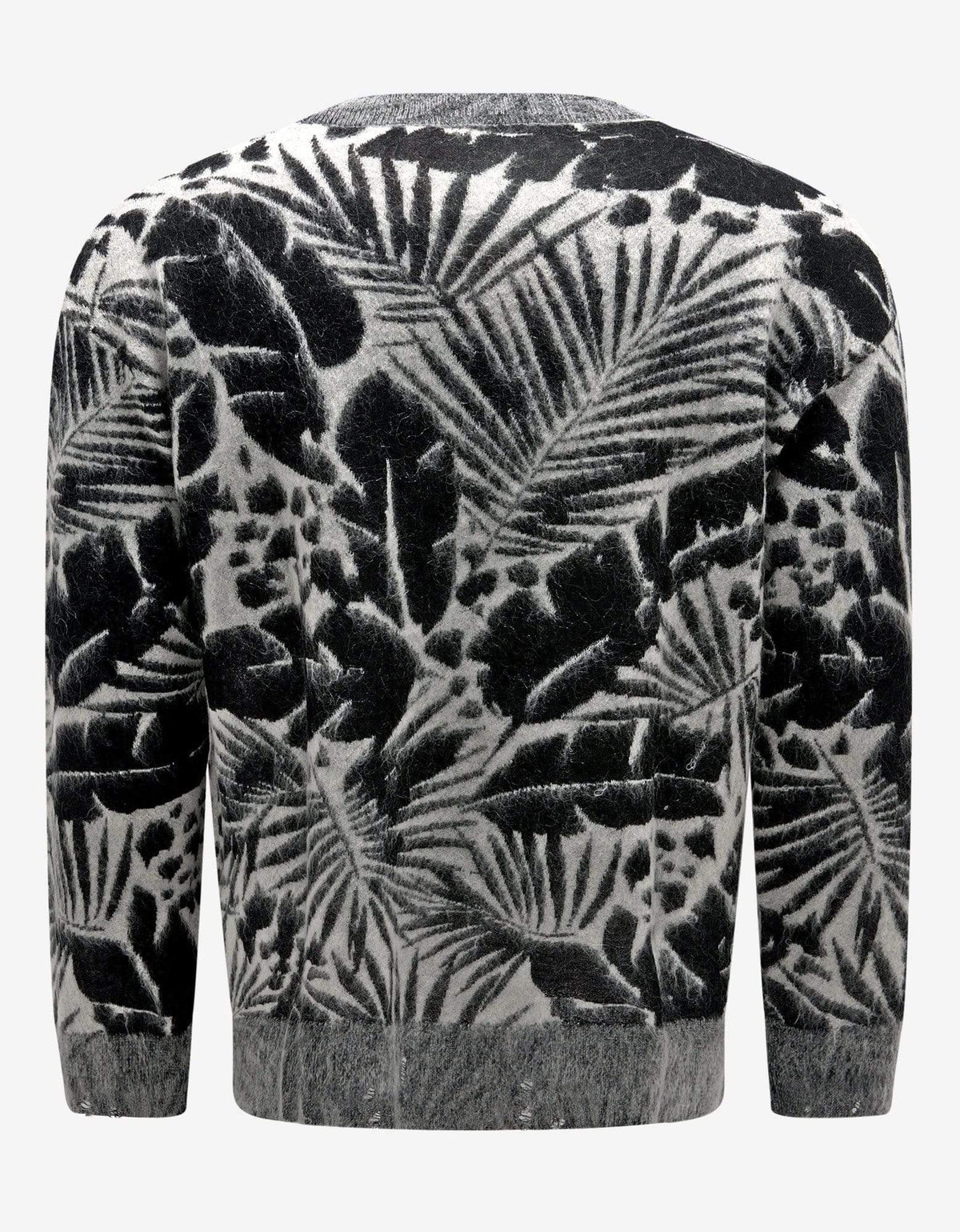Saint Laurent Tropical Leaves Graphic Sweater