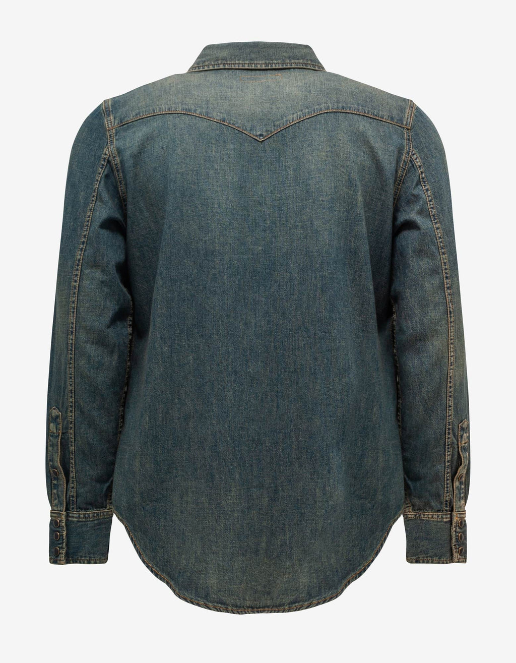 Saint Laurent Vintage Blue Western Denim Shirt