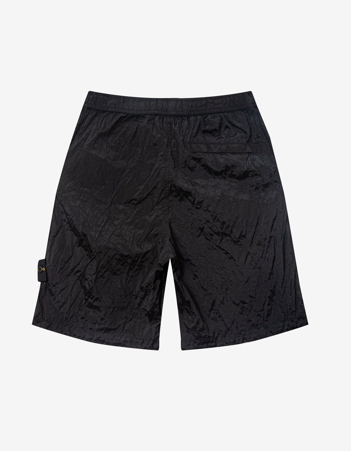 Stone Island Black Nylon Metal Bermuda Shorts
