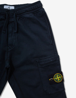Stone Island Navy Blue Compass Logo Sweat Pants