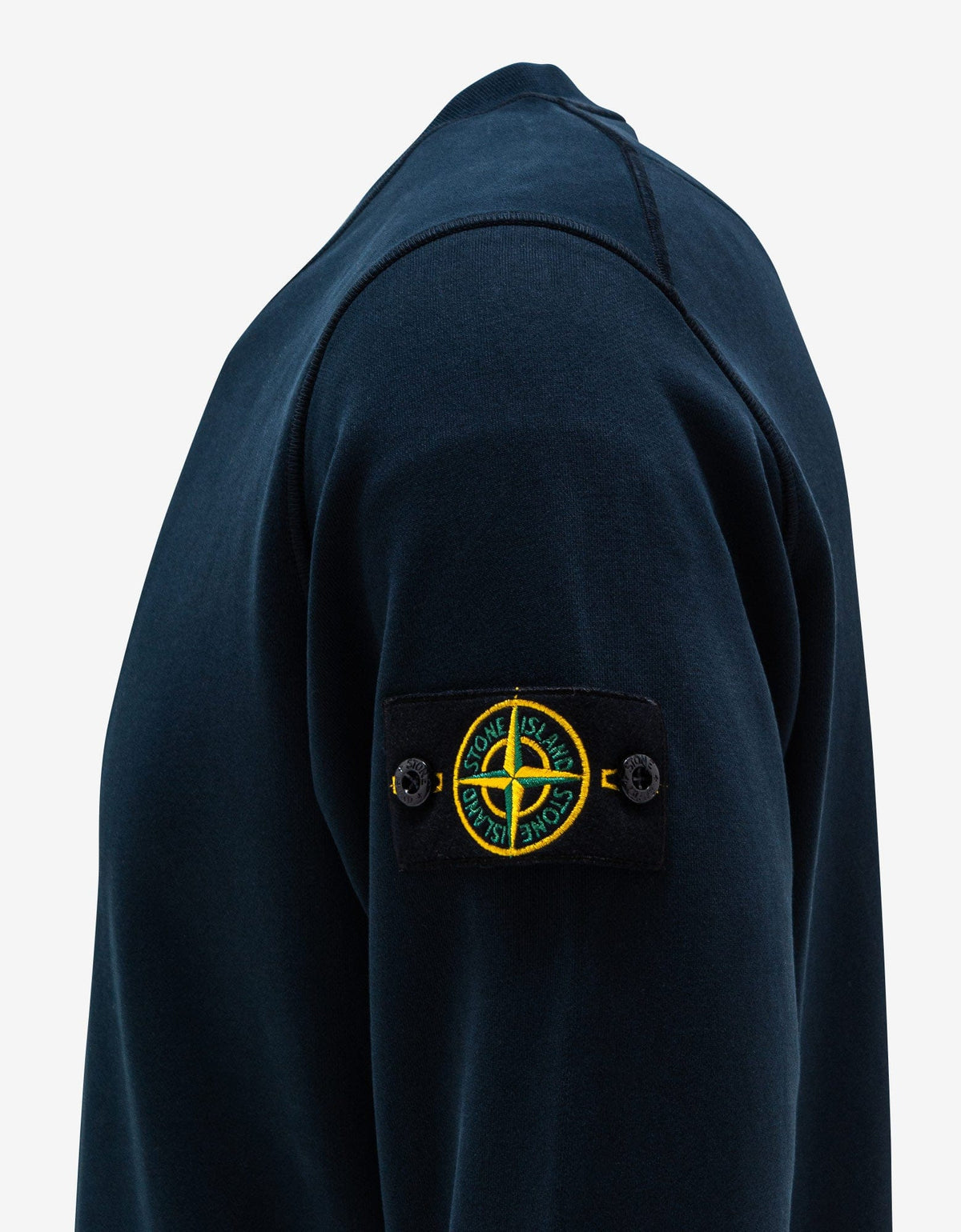 Stone Island Navy Blue Compass Logo Sweatshirt