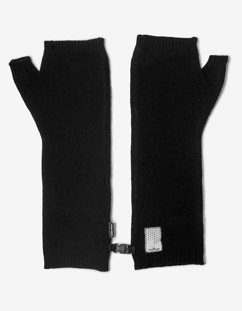 Stone Island Shadow Project Black Chapter 2 Hand Gaiters Gloves