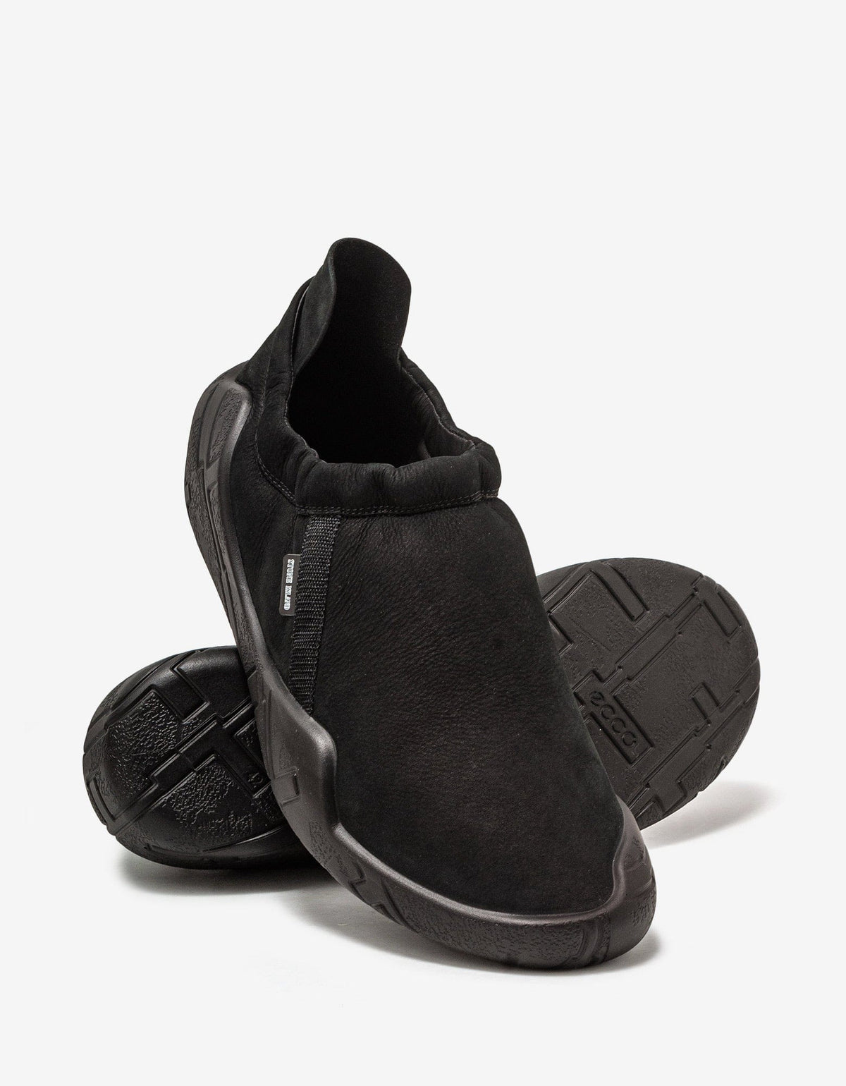 Stone Island Shadow Project Black Slip-on Suede Trainers