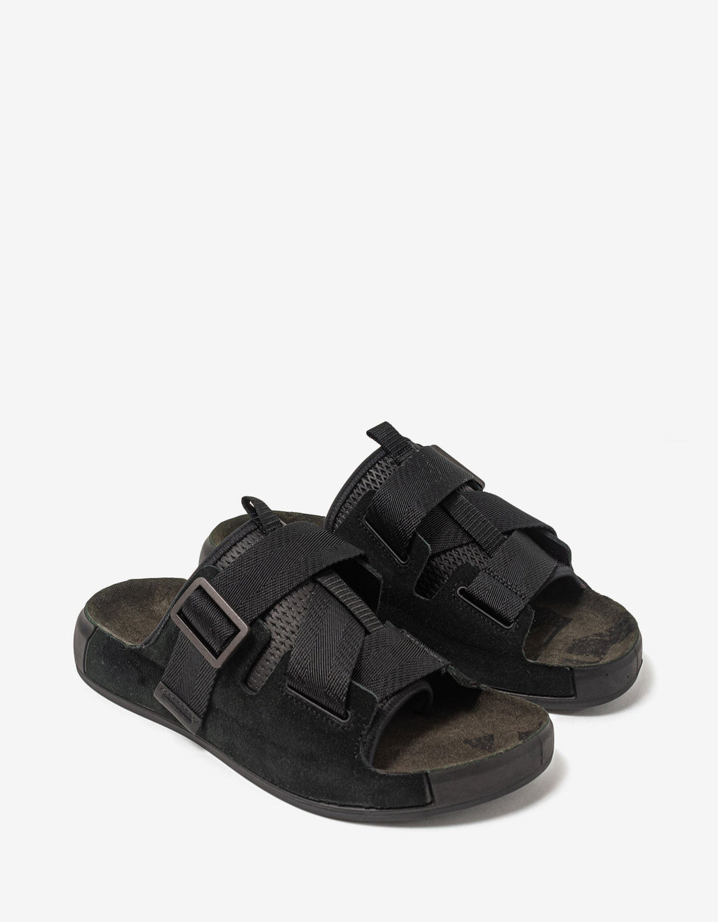 Stone Island Shadow Project Stone Island Shadow Project Black Suede & Tape Sandals