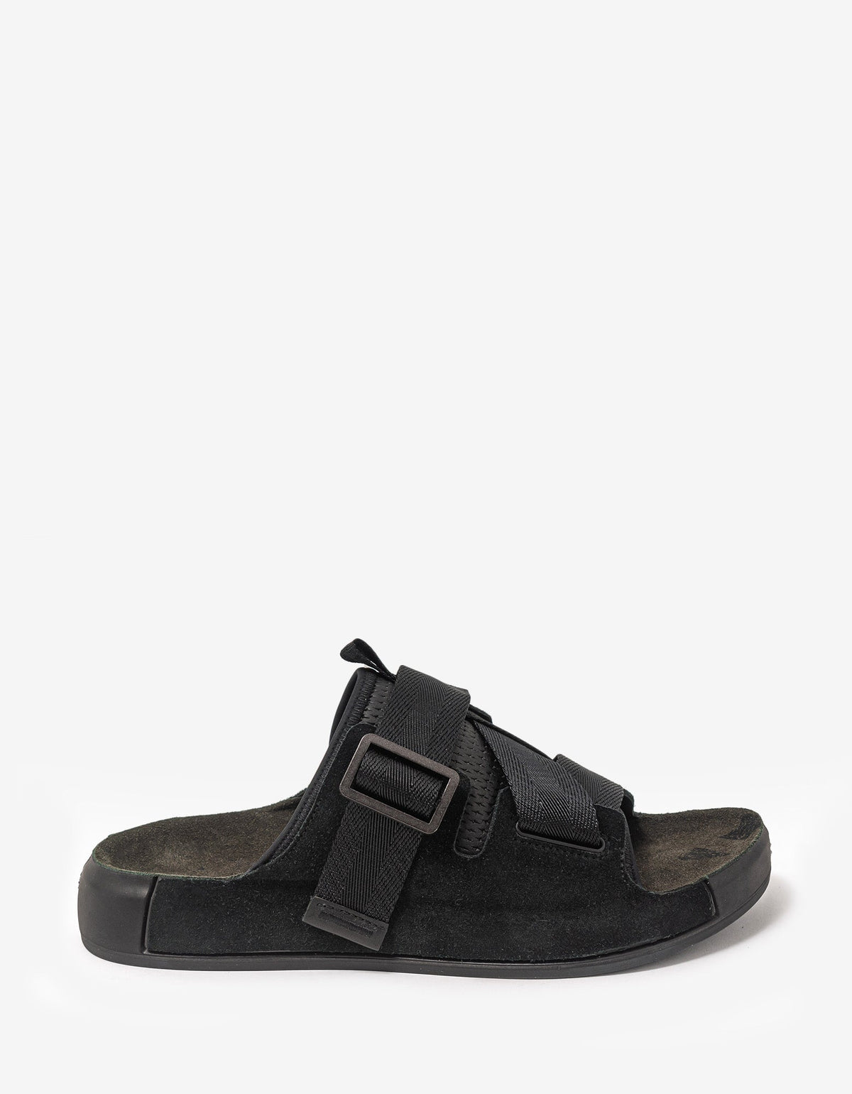 Stone Island Shadow Project Black Suede & Tape Sandals