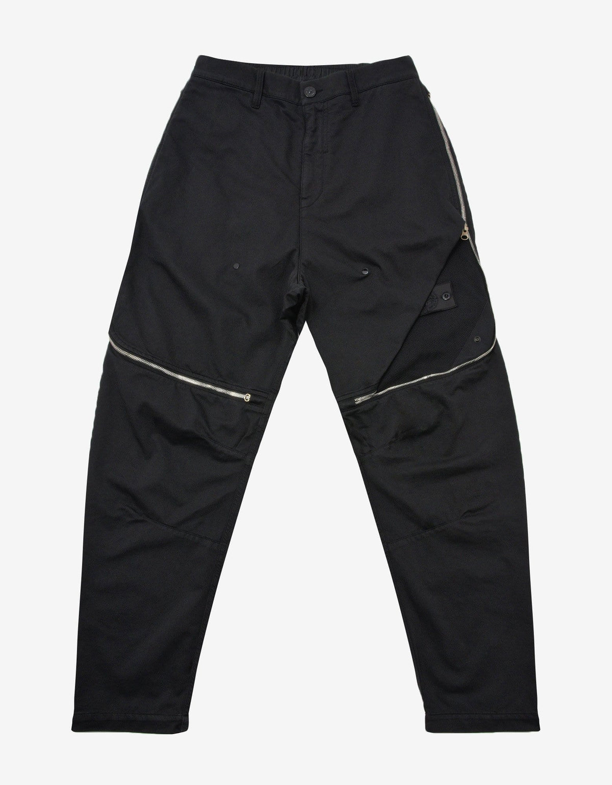 Stone Island Shadow Project Black Vented Panel Trousers