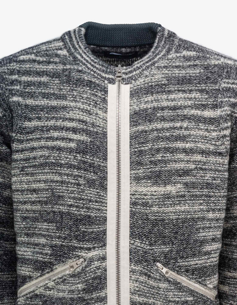 Stone Island Shadow Project Grey Chapter 2 Knitted Cardigan