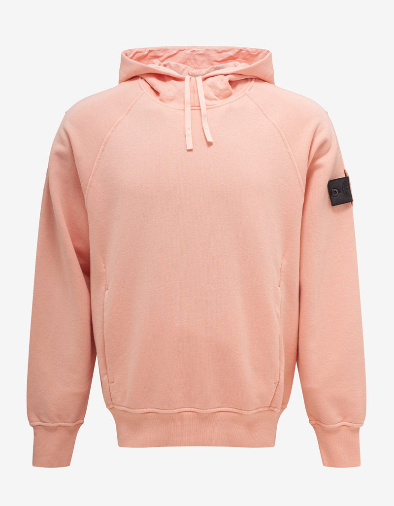Stone Island Shadow Project Pink Embroidered Hoodie