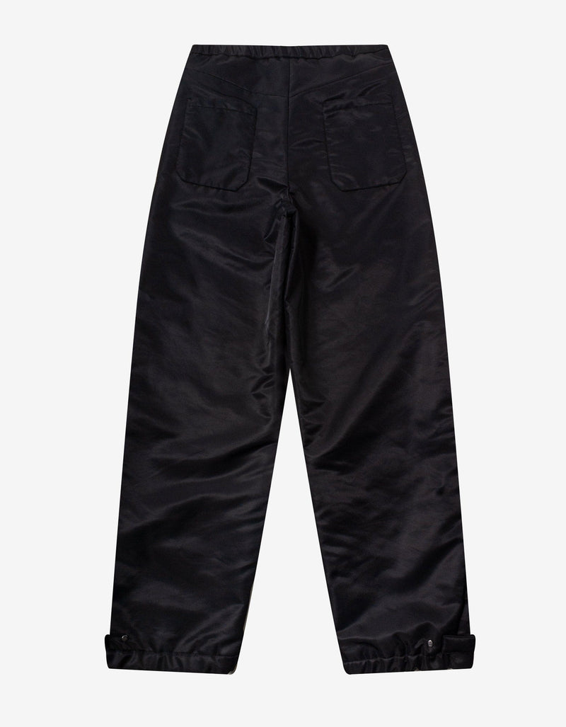 Valentino Black Nylon Cargo Trousers