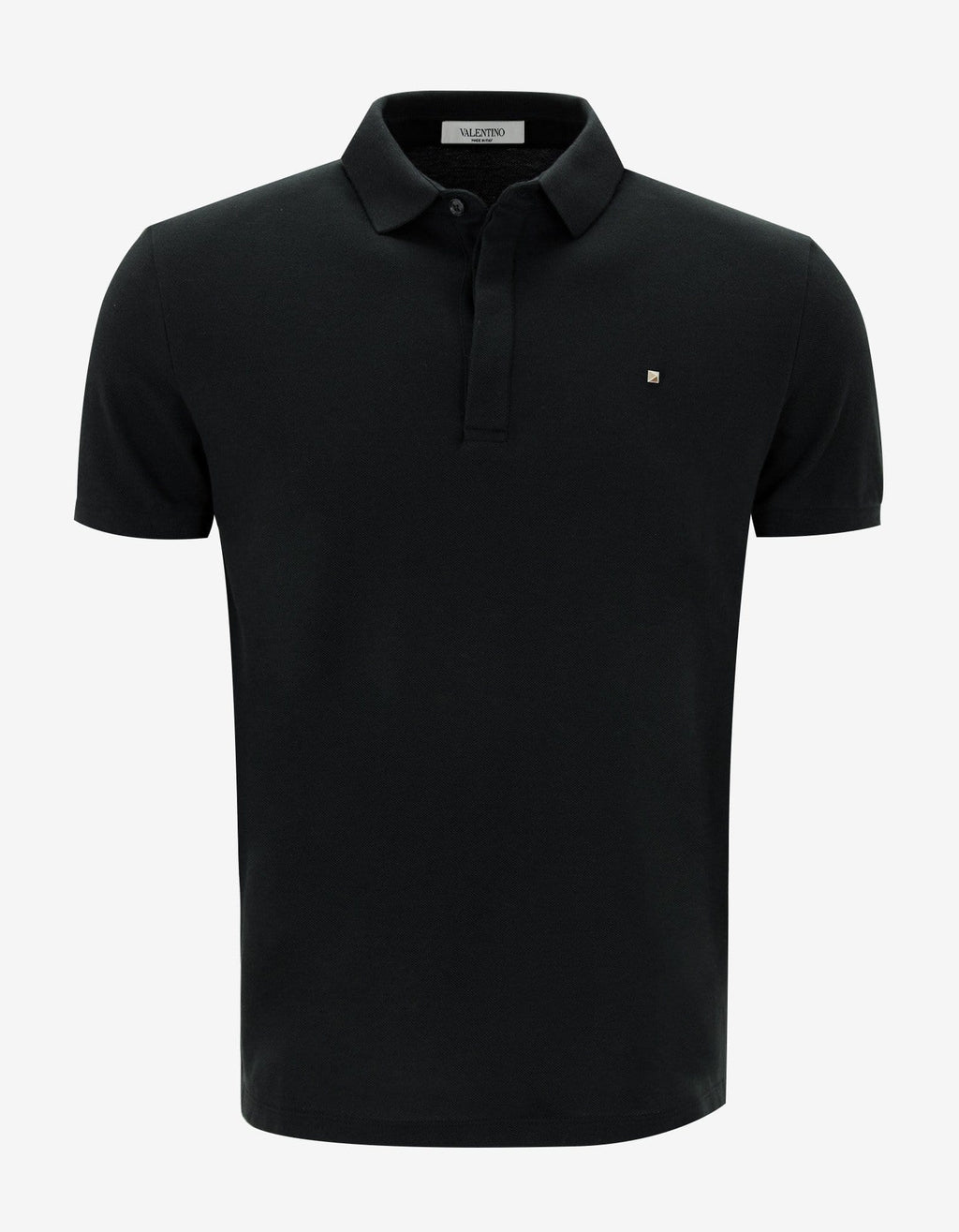 Valentino Valentino Black Polo T-Shirt with Rockstud