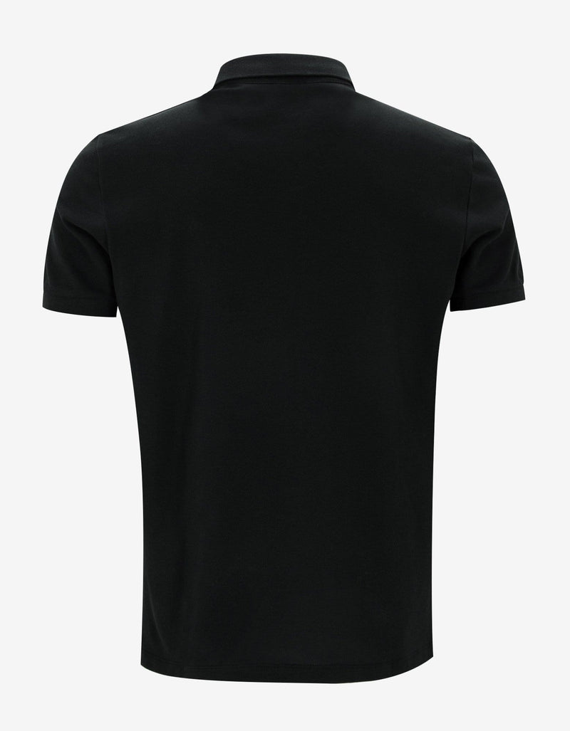 Valentino Black Polo T-Shirt with Rockstud