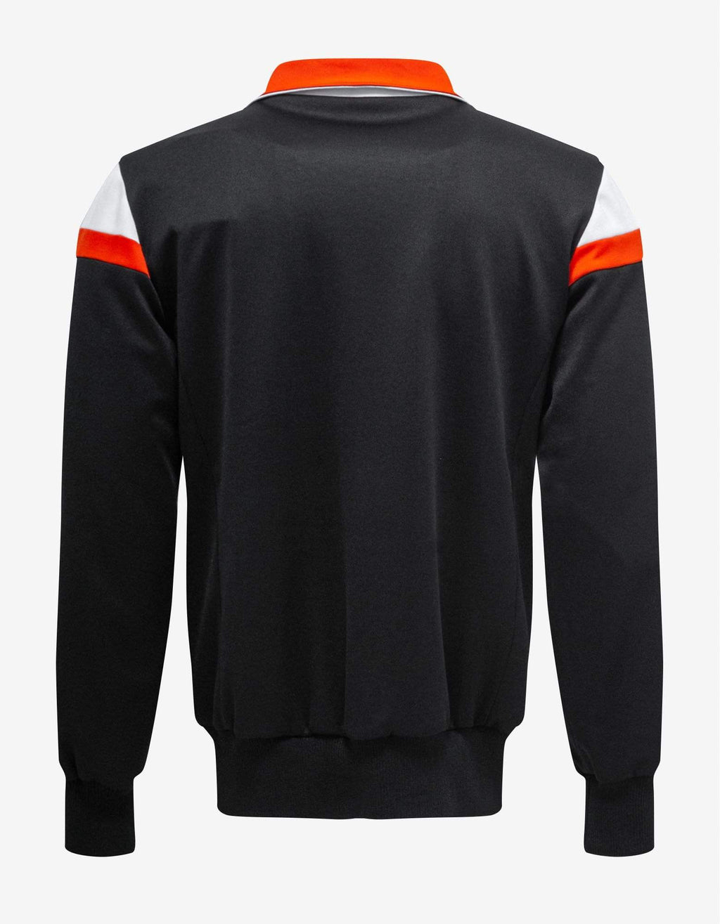 Valentino Black Track Jacket with Orange Stripes