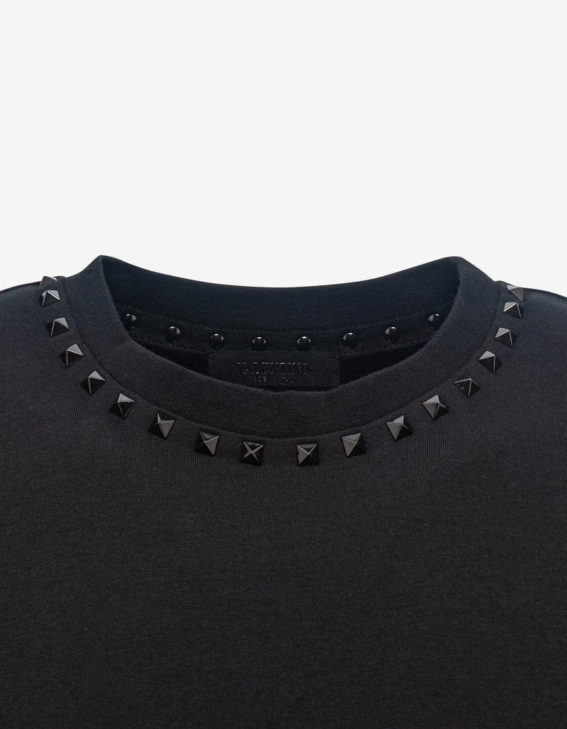 Valentino Black Untitled Stud T-Shirt
