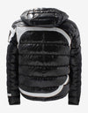 Valentino Black VLogo Print Nylon Puffer Jacket