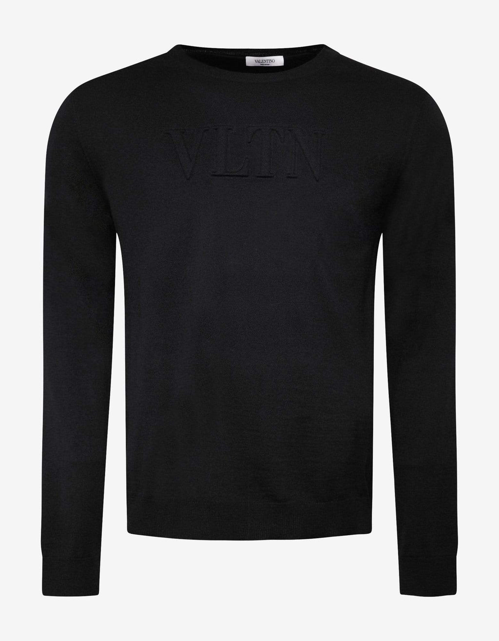 Valentino Valentino Black VLTN Logo Wool Sweater