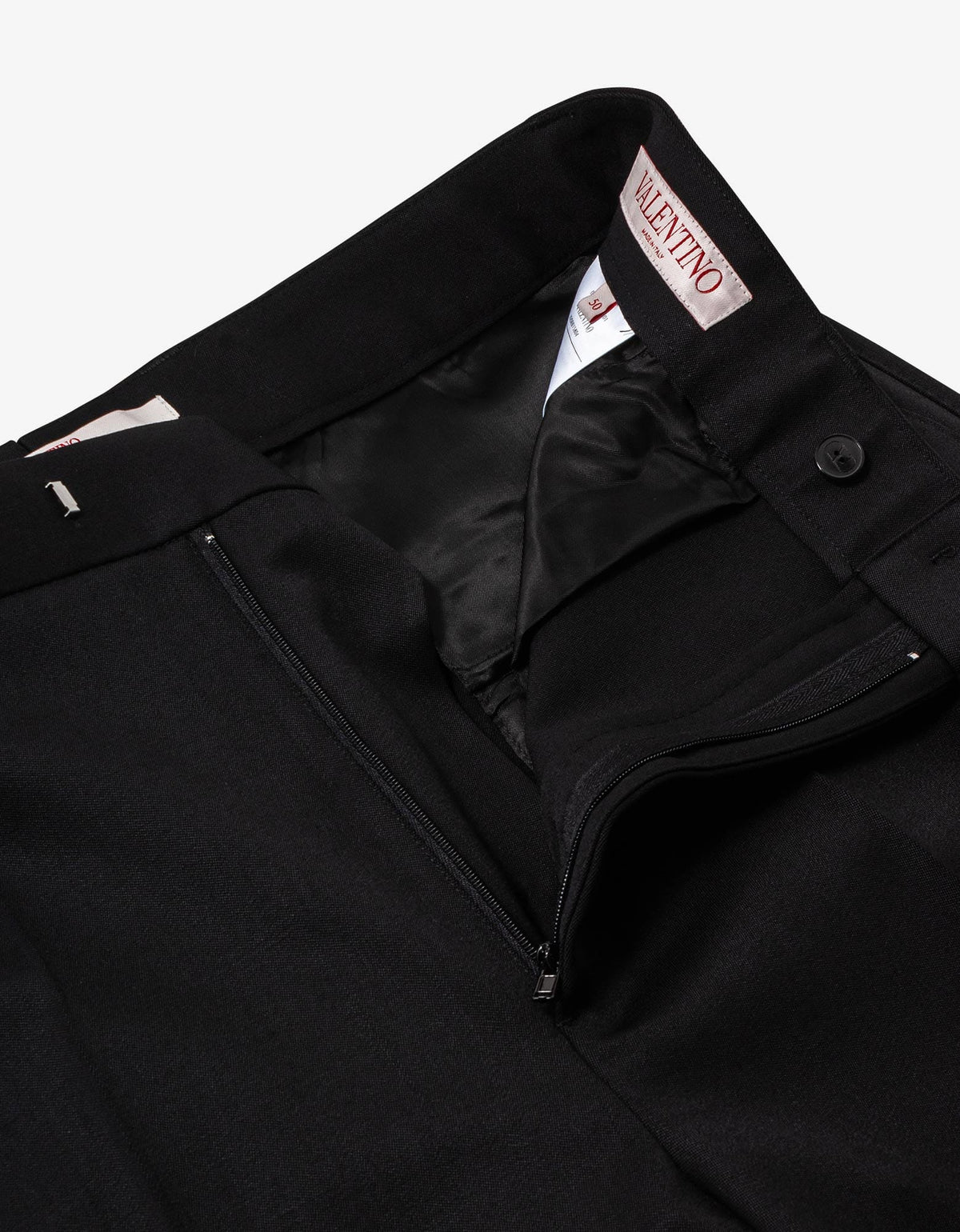 Valentino Black Wool Trouser