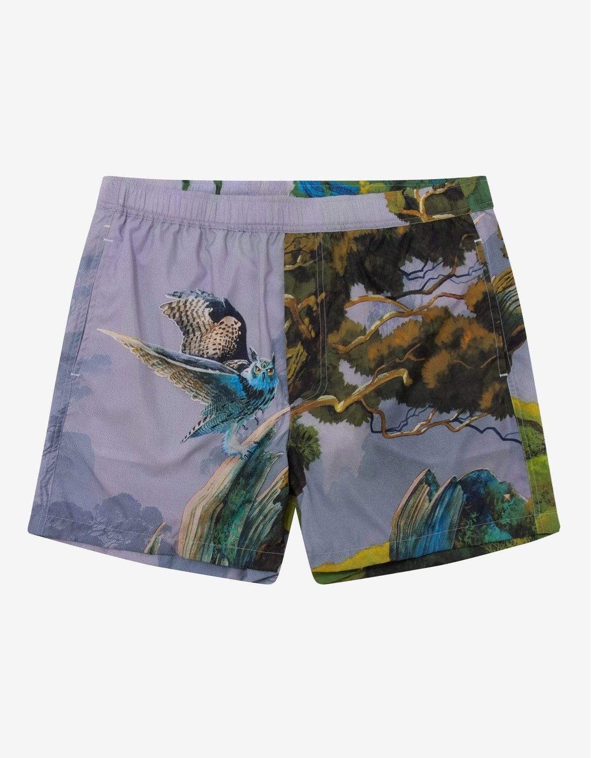 Valentino Blind Owl Print Swim Shorts