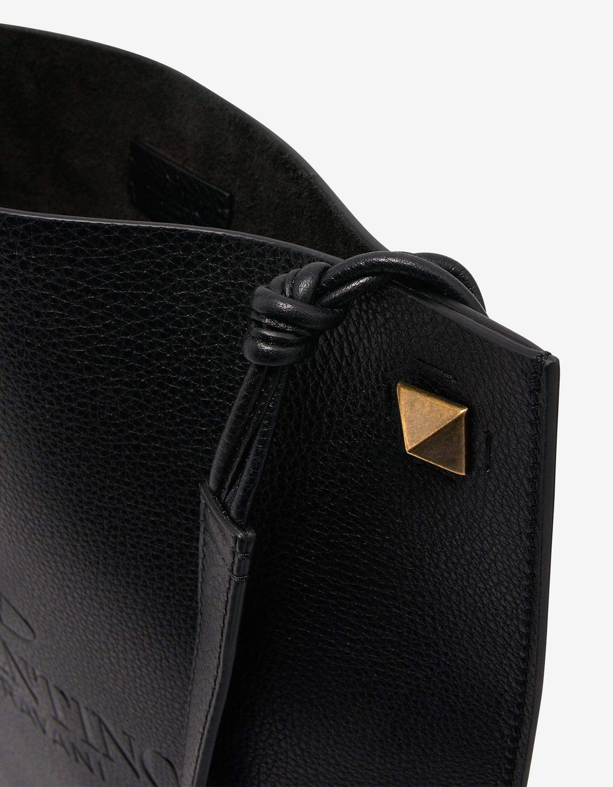 Valentino Garavani Black Identity Leather Crossbody Bag
