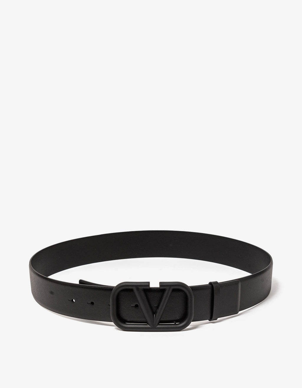 Valentino Garavani Black VLogo Signature Belt 40mm