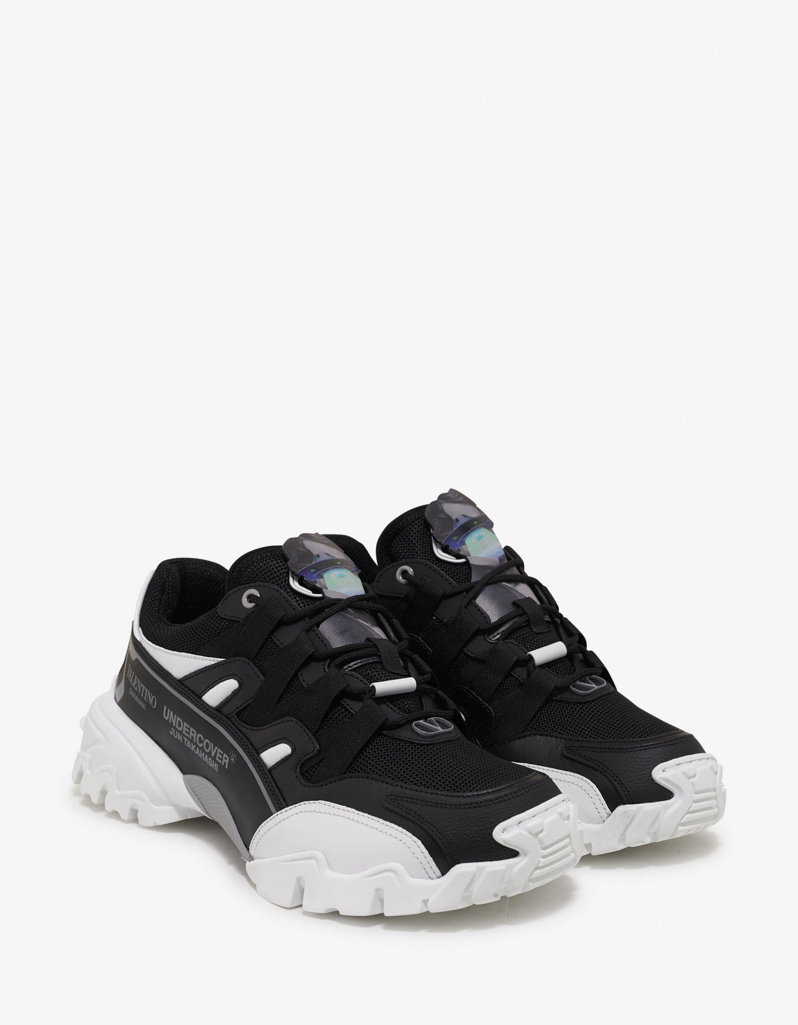 Undercover Black & White Climbers Trainers